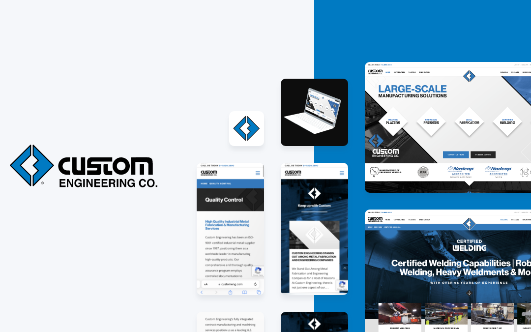 Custom Engineering – Website Design Case Study