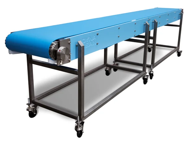 rulmeca motorized pulley food conveyor