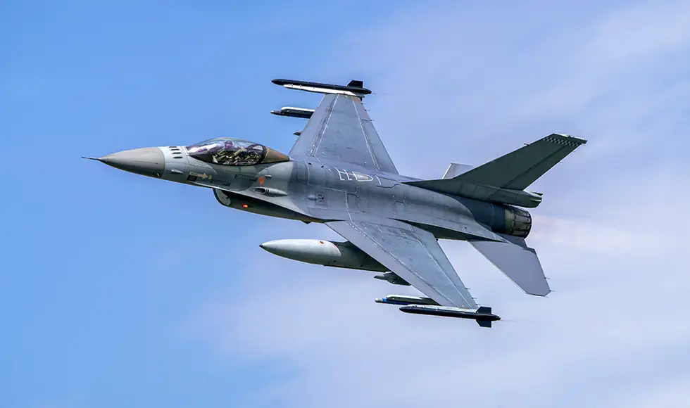 Image of a fighter jet which an aerospace OEM may be involved in producing in whole or in part